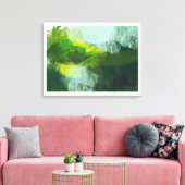 抽象芸術の熱帯絵画景観 キャンバスプリント (インサイチュ (リビング))