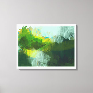 抽象芸術の熱帯絵画景観 キャンバスプリント