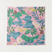 抽象芸術の熱帯花ガッシュのパタ絵画ーン タペストリー (正面(横))