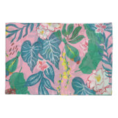 抽象芸術の熱帯花ガッシュのパタ絵画ーン 枕カバー (裏面)
