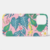 抽象芸術の熱帯花ガッシュのパタ絵画ーン Case-Mate iPhoneケース (裏面 (横))