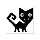 抽象芸術の猫のアートスタンプ ラバースタンプ (インプリント)