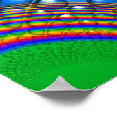 抽象芸術の球のアートワークの壁ポスター ポスター (角)