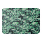 抽象芸術の画像はモザイクで彫刻され、コーラルトーンで バスマット (正面)