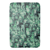 抽象芸術の画像はモザイクで彫刻され、コーラルトーンで バスマット (正面縦)