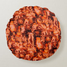 抽象芸術の画像はモザイクで彫刻され、コーラルトーンで