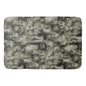 抽象芸術の画像は灰色のthrの色合いでモザイクを刻んだ バスマット (正面)