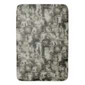 抽象芸術の画像は灰色のthrの色合いでモザイクを刻んだ バスマット (正面縦)