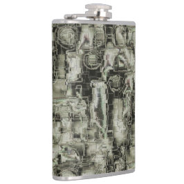 抽象芸術の画像は灰色のthrの色合いでモザイクを刻んだ フラスク