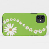 抽象芸術の白いデイジーの緑のiPhone 5ケース Case-Mate iPhoneケース (裏面(横))