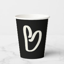 抽象芸術の白いハートの黒