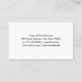 抽象芸術の白い背景 |図形モダン 名刺 (裏面)