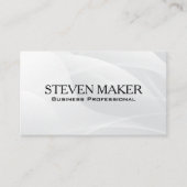 抽象芸術の白い背景 |図形モダン 名刺 (正面)