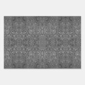 抽象芸術の白と黒のサンプル ラッピングペーパーシート (正面3)