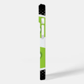 抽象芸術の白と黒の曲線 Case-Mate iPhoneケース (裏面 / 左)