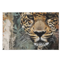 抽象芸術の白猫