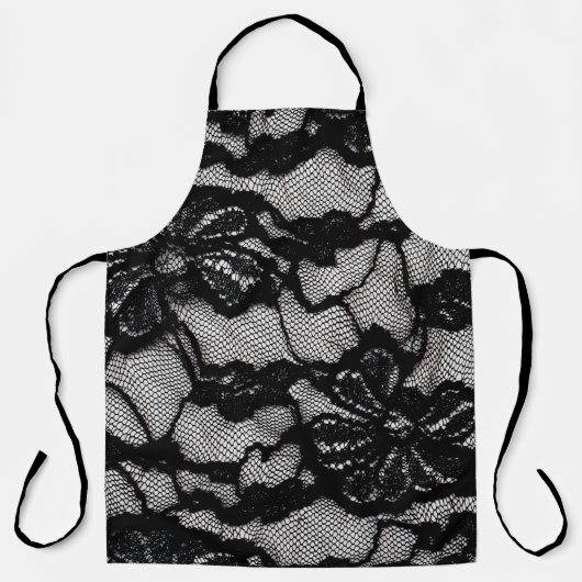 抽象芸術の白黒の女装 エプロン (正面)