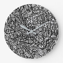 抽象芸術の白黒の線パターン