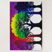 抽象芸術の紅葉 ジグソーパズル (縦)