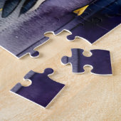 抽象芸術の絵画水の色のハミングバード5:4 ジグソーパズル (側面)