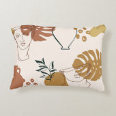 抽象芸術の継ぎ目のないギリシャ彫刻の頭 アクセントクッション (裏面)