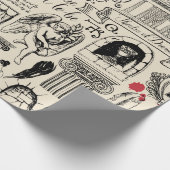 抽象芸術の継ぎ目のないテーマ ラッピングペーパー (角)