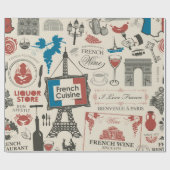 抽象芸術の継ぎ目のないテーマa ラッピングペーパー (フラット)