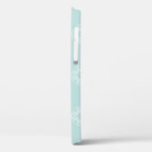 抽象芸術の継ぎ目のないパウダーブルーのカラーバック Case-Mate iPhoneケース (裏面 / 左)