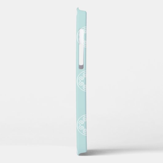 抽象芸術の継ぎ目のないパウダーブルーのカラーバック Case-Mate iPhoneケース (裏面 / 左)