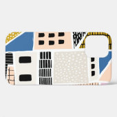 抽象芸術の継ぎ目のないパターンと手dr付き住宅 Case-Mate iPhoneケース (裏面 (横))