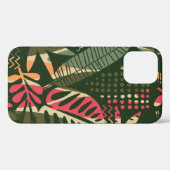 抽象芸術の継ぎ目のないパタ葉ーンです。ハ Case-Mate iPhoneケース (裏面 (横))