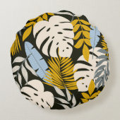 抽象芸術の継ぎ目のないパ葉ターンと ラウンドクッション (裏面)