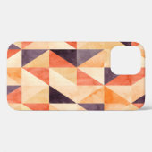 抽象芸術の継ぎ目のない三角モザイクeのパターン Case-Mate iPhoneケース (裏面 (横))