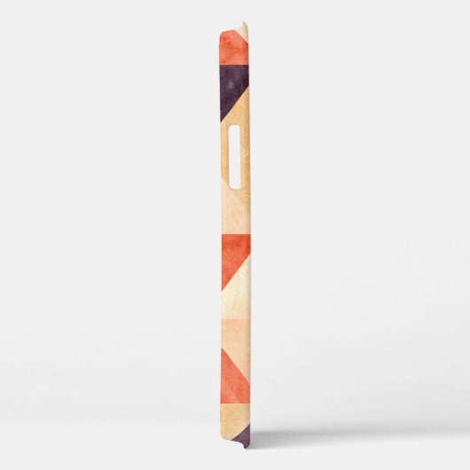 抽象芸術の継ぎ目のない三角モザイクeのパターン Case-Mate iPhoneケース (裏面 / 右)