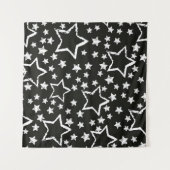 抽象芸術の継ぎ目のない星のパターン。都グランジ市復興 タペストリー (正面(横))