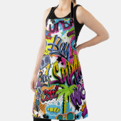 抽象芸術の継ぎ目のない漫画パターン、ヤシの木、h エプロン (インサイチュ)