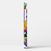 抽象芸術の継ぎ目のない漫画パターン、ヤシの木、h Case-Mate iPhoneケース (裏面 / 左)