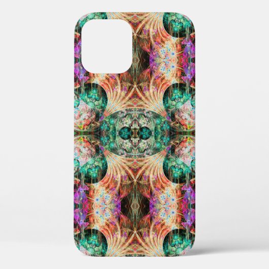 抽象芸術の継ぎ目のない花と装飾 Case-Mate iPhoneケース (裏面)