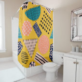 抽象芸術の継ぎ目のない違う図形パターン シャワーカーテン (インサイチュ)