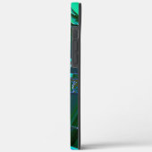 抽象芸術の緑の牧草地の部分と青い空、切り込み Case-Mate iPhoneケース (裏面 / 左)