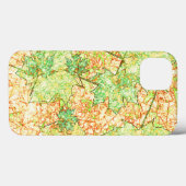 抽象芸術の緑色の葉を引っかいた地面に Case-Mate iPhoneケース (裏面 (横))
