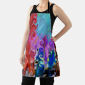 抽象芸術の縮れ毛デザイン エプロン (インサイチュ)