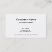 抽象芸術の美しい目 名刺 (裏面)