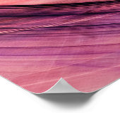 抽象芸術の美しい紫、赤と黄色の明るいc ポスター (角)