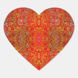 抽象芸術の美しい見本 ハートシール