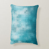 抽象芸術の美しい青エレガント色の背景 アクセントクッション (裏面(縦))