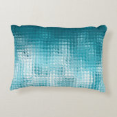 抽象芸術の美しい青エレガント色の背景 アクセントクッション (裏面)
