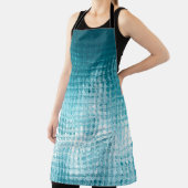 抽象芸術の美しい青エレガント色の背景 エプロン (インサイチュ)