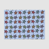 抽象芸術の群カラフルれ青 薄葉紙 (正面)