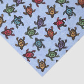 抽象芸術の群カラフルれ青 薄葉紙 (詳細)